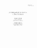 A Mathematical Introduction to Fluid Mechanics