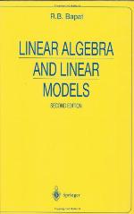 Linear Algebra and Linear Models