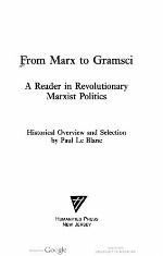 From Marx to Gramsci