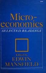 Microeconomics; Selected Readings