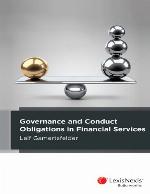 Governance and conduct obligations in financial services