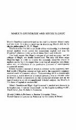 Marx's Grundrisse and Hegel's Logic