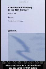 Continental Philosophy in the 20th Century