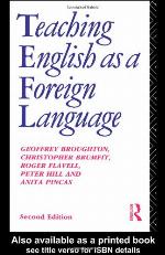 Teaching English as a Foreign Language