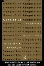 Generative Linguistics