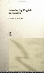 Introducing English Semantics