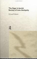 The Sage in Jewish Society of Late Antiquity