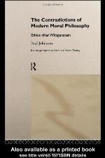 The Contradictions of Modern Moral Philosophy