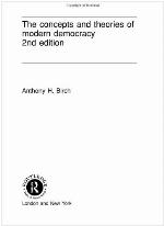 Concepts and Theories of Modern Democracy