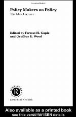 Policy Makers on Policy