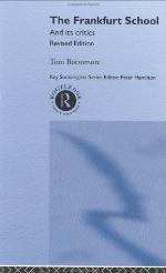 The Frankfurt School and Its Critics
