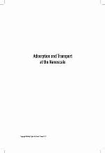 Adsorption and Transport at the Nanoscale