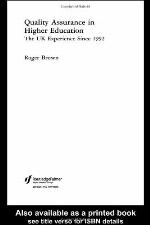 Quality Assurance in Higher Education