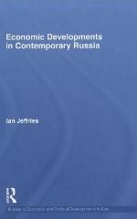 Economic Developments in Contemporary Russia