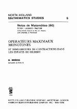 Opérateurs maximaux monotones et semi-groupes de contractions dans les espaces de Hilbert