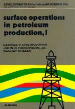 Surface Operations In Petroleum Production