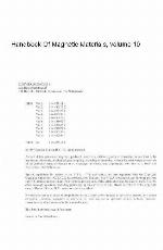 Handbook of Magnetic Materials, 10