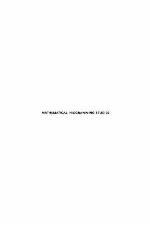 Optimality And Stability In Mathematical Programming