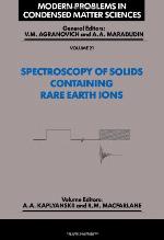 Spectroscopy Of Solids Containing Rare Earth Ions