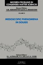 Mesoscopic Phenomena In Solids