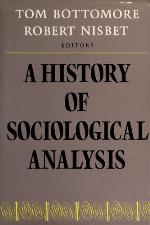 History of Sociological Analysis
