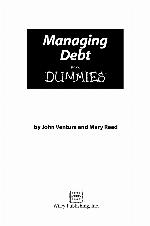 Managing Debt For Dummies