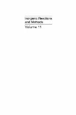 Inorganic reactions and methods. Volume 11, Formation of bonds to C, Si, Ge, Sn, Pb (Part 3)