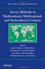 Survey Methods in Multinational, Multiregional, and Multicultural Contexts