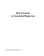 Risk Assessment in Geotechnical Engineering