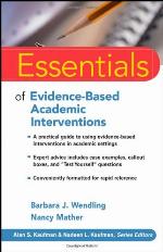 Essentials of Evidence-Based Academic Interventions