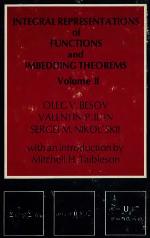 Integral Representations of Functions and Imbedding Theorems, Vol.2