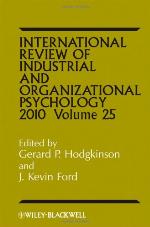 International Review of Industrial and Organizational Psychology 2010