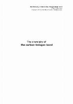 The chemistry of the carbon-halogen bond