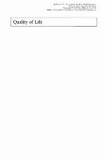 Quality of life assessment, analysis, and interpretation