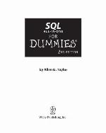 SQL All-In-One for Dummies