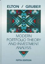 Modern Portfolio Theory and Investment Analysis