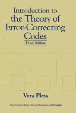 Introduction to the Theory of Error-Correcting Codes