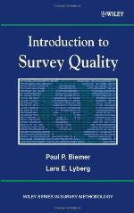 Introduction to Survey Quality