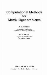 Computational Methods For Matrix Eigenproblems