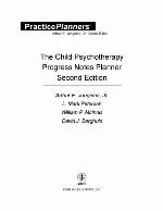 The Child Psychotherapy Progress Notes Planner