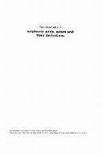 The Chemistry Of Sulphonic Acids, Esters, And Their Derivatives