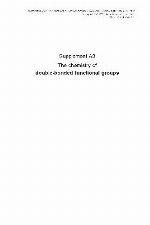 The Chemistry of Double-Bonded Functional Groups, Supplement A3, 2 Part Set