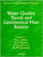 Water Quality Trends and Geochemical Mass Balance