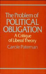 The Problem of Political Obligation