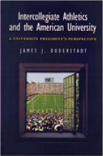Intercollegiate Athletics and the American University