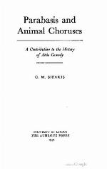 Parabasis And Animal Choruses