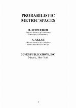 Probabilistic Metric Spaces