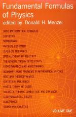 Fundamental Formulas of Physics, Volume One