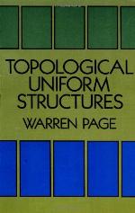 Topological Uniform Structures