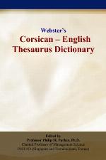 Websters Corsican - English Thesaurus Dictionary